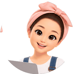 ノートパソコンを持つ藤田えみの3Dキャラクター
